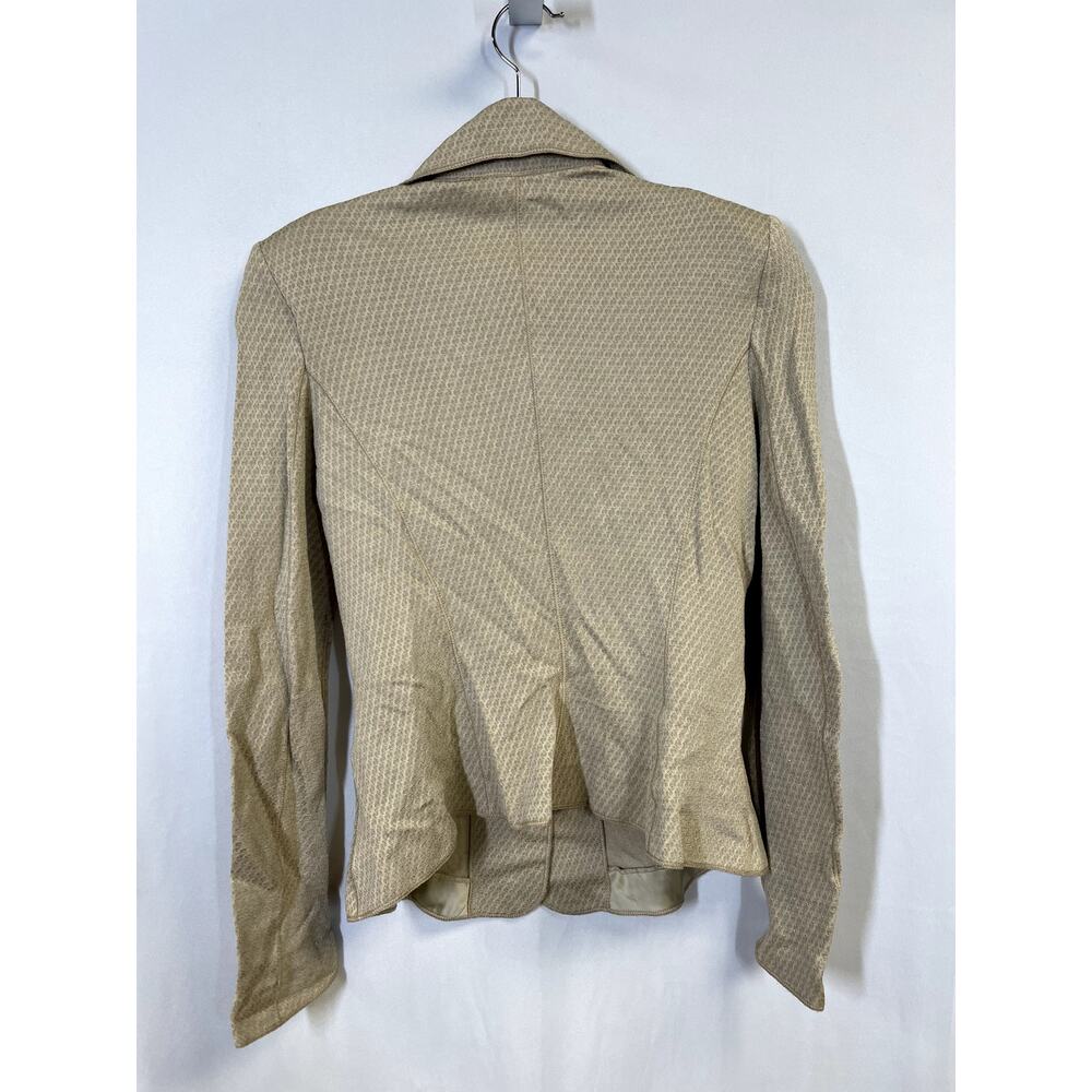 ARMANI COLLEZIONI Single Breasted Formal Fitted Blazer Light Tan Women's XS - Picture 5 of 8